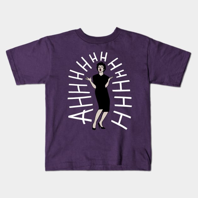Screaming Judy Kids T-Shirt by Illustrating Diva 